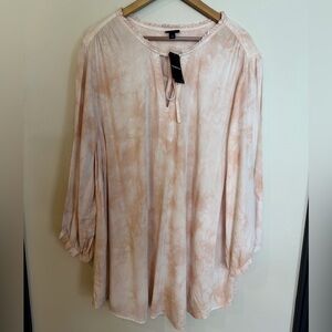 NWT Torrid Tunic peasant top color-DESERT SAND Size 3